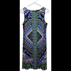 Nicole by Nicole Miller Women's XS Multicolor Pullover Dress EUC